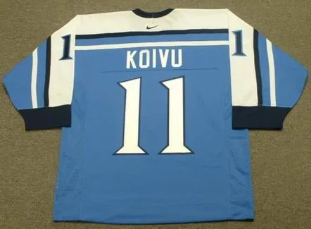 SAKU KOIVU 1998 Team Finland Nike Olympic Throwback Hockey Jersey 