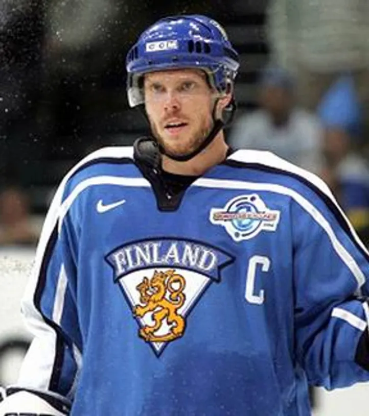 SAKU KOIVU 1998 Team Finland Nike Olympic Throwback Hockey Jersey 