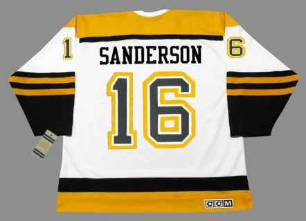 DEREK SANDERSON Boston Bruins 1960’s CCM Vintage Away NHL Hockey Jersey 