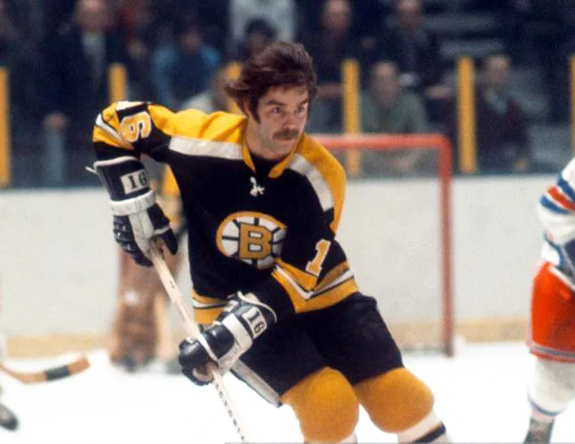 DEREK SANDERSON Boston Bruins 1974 CCM Vintage Throwback Away Hockey Jersey 