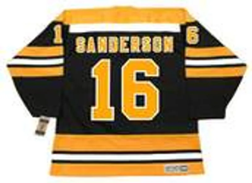 DEREK SANDERSON Boston Bruins 1974 CCM Vintage Throwback Away Hockey Jersey 