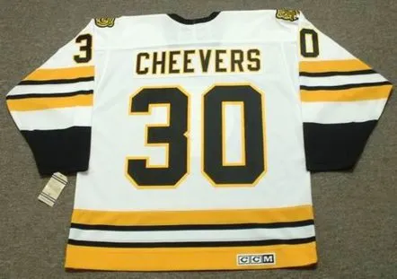 GERRY CHEEVERS Boston Bruins 1978 CCM Vintage Home NHL Hockey Jersey 