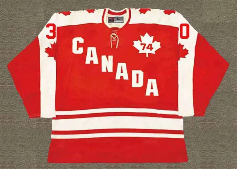 GERRY CHEEVERS Team Canada 1974 Nike Throwback WHA Hockey Jersey 
