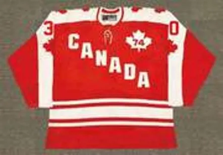 GERRY CHEEVERS Team Canada 1974 Nike Throwback WHA Hockey Jersey 