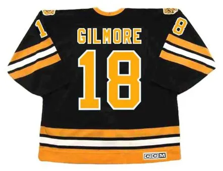 HAPPY GILMORE Boston Bruins 1990’s CCM Vintage Black Hockey Jersey 