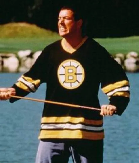 HAPPY GILMORE Boston Bruins 1990’s CCM Vintage Black Hockey Jersey 