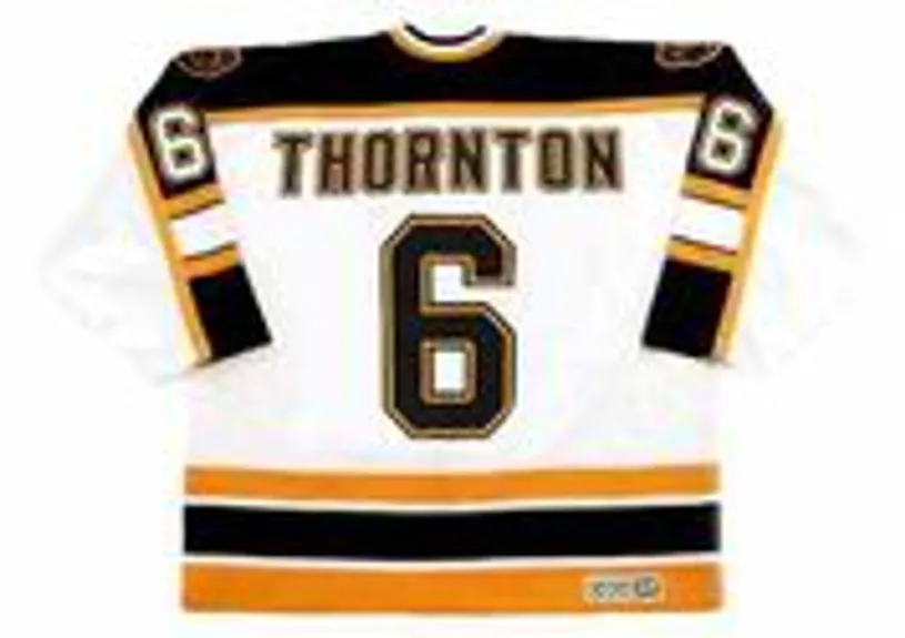 JOE THORNTON Boston Bruins 1997 CCM Vintage Home NHL Hockey Jersey 