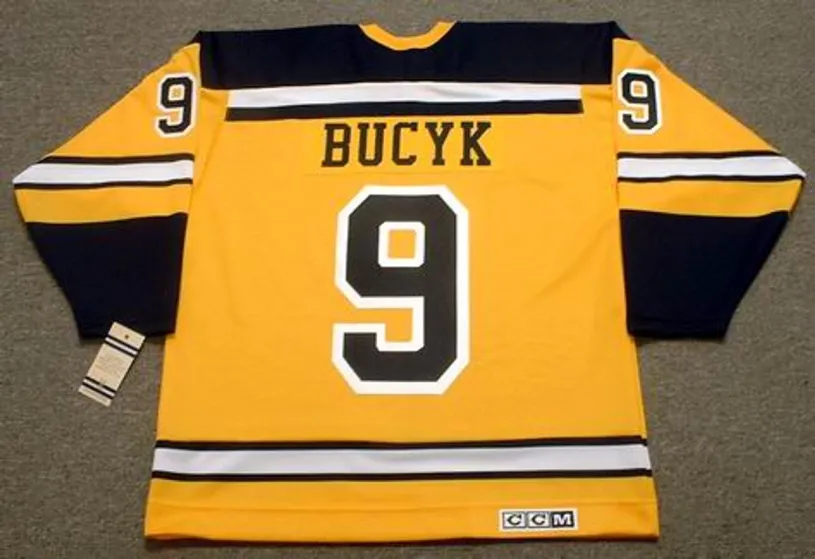 JOHNNY BUCYK Boston Bruins 1964 CCM Vintage Throwback NHL Jersey 