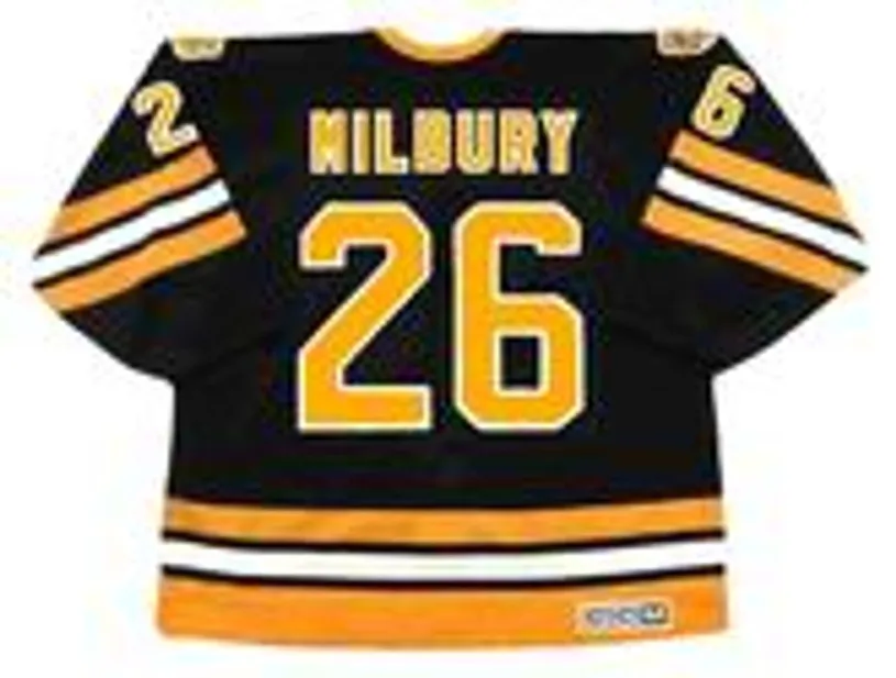 MIKE MILBURY Boston Bruins 1983 CCM Vintage Throwback NHL Hockey Jersey 