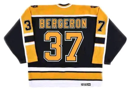 PATRICE BERGERON Boston Bruins 2005 CCM Vintage Home NHL Hockey Jersey 
