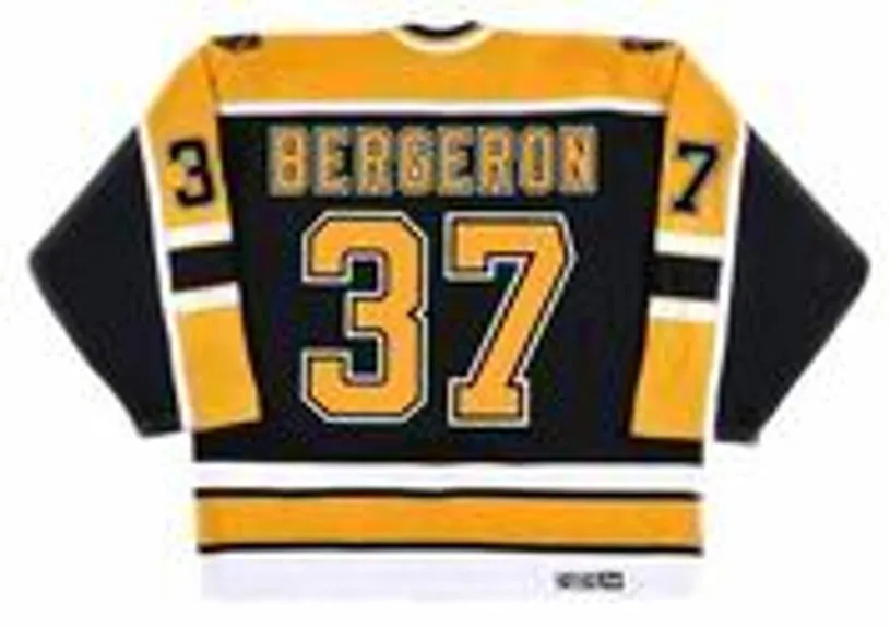 PATRICE BERGERON Boston Bruins 2005 CCM Vintage Home NHL Hockey Jersey 
