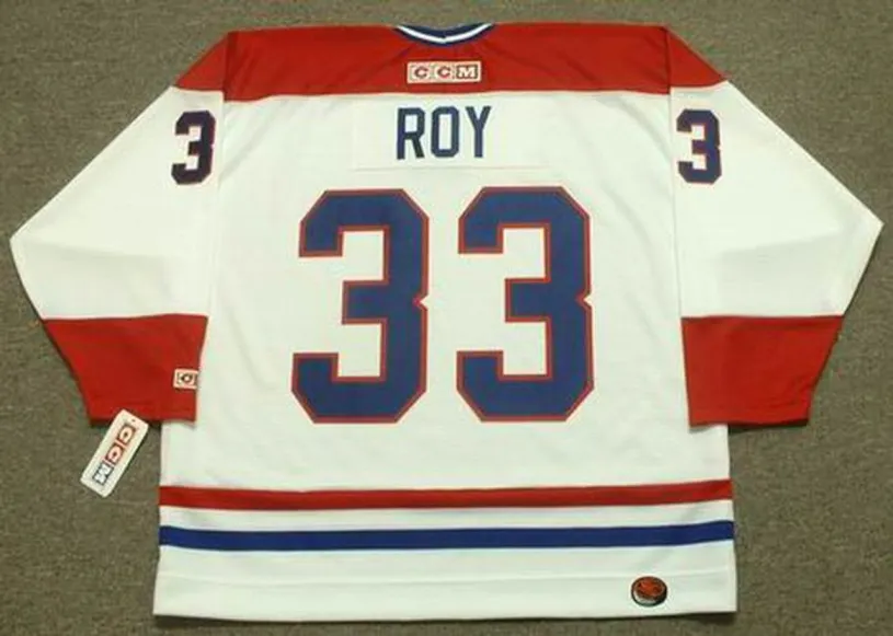 PATRICK ROY Montreal Canadiens 1993 Home CCM Throwback NHL Hockey Jersey 