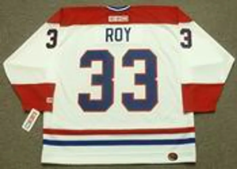 PATRICK ROY Montreal Canadiens 1993 Home CCM Throwback NHL Hockey Jersey 
