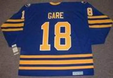 DANNY GARE Buffalo Sabres 1980 Away CCM Vintage NHL Throwback Jersey 