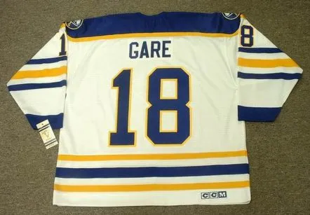 DANNY GARE Buffalo Sabres 1980 Home CCM Vintage NHL Throwback Jersey 
