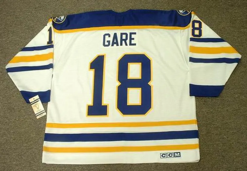 DANNY GARE Buffalo Sabres 1980 Home CCM Vintage NHL Throwback Jersey 