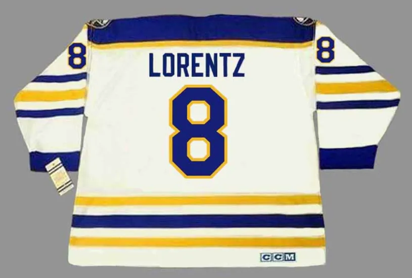 JIM LORENTZ Buffalo Sabres 1974 Home CCM Throwback NHL Hockey Jersey 