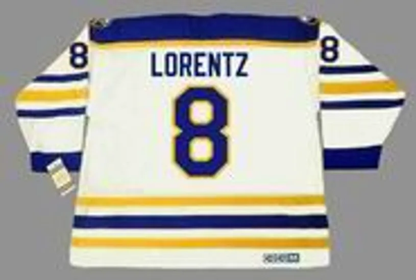 JIM LORENTZ Buffalo Sabres 1974 Home CCM Throwback NHL Hockey Jersey 