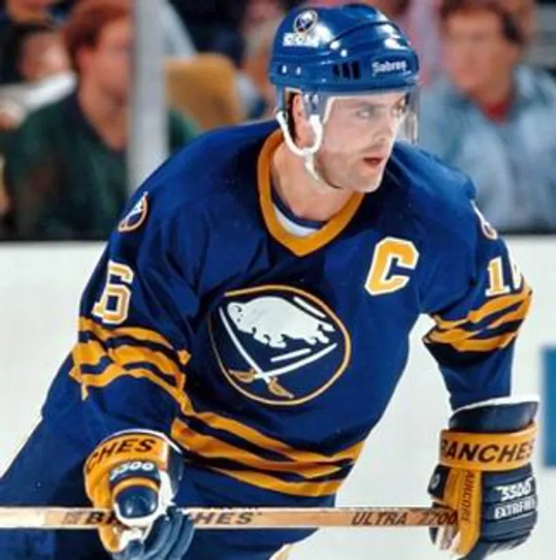 PAT LAFONTAINE Buffalo Sabres 1992 CCM Vintage Throwback Away Hockey Jersey 