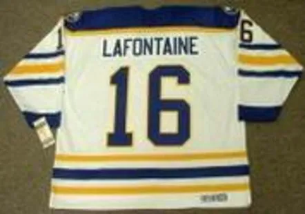 PAT LAFONTAINE Buffalo Sabres 1992 CCM Vintage Throwback Home Hockey Jersey 