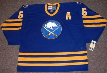 PHIL HOUSLEY Buffalo Sabres 1988 CCM Vintage Throwback Away Hockey Jersey 
