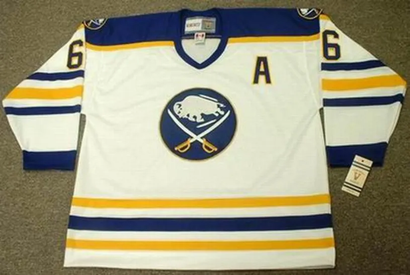 PHIL HOUSLEY Buffalo Sabres 1988 CCM Vintage Throwback Home Hockey Jersey 