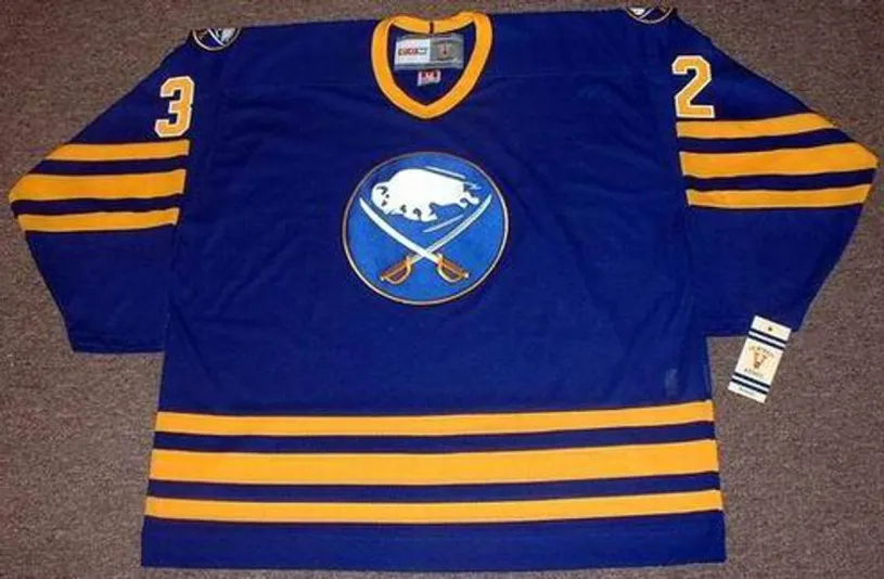 ROB RAY Buffalo Sabres 1992 CCM Vintage Throwback Away Hockey Jersey 