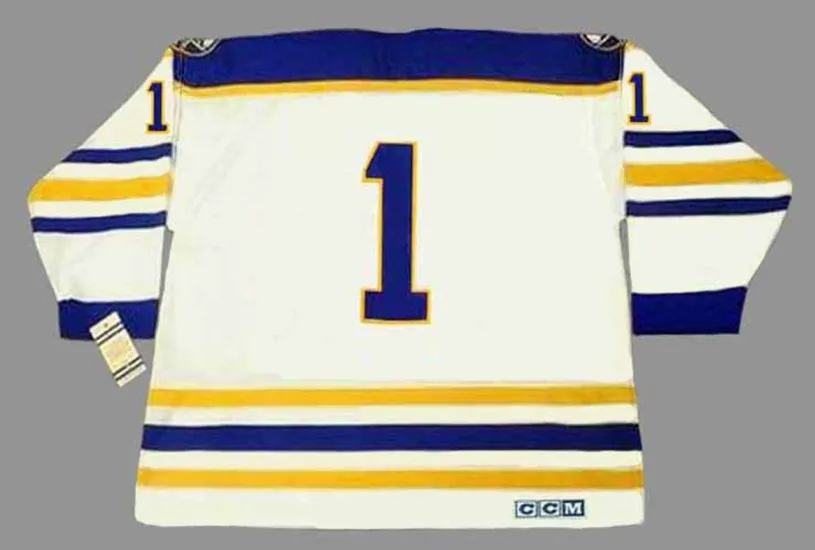 ROGER CROZIER Buffalo Sabres 1974 Home CCM Throwback NHL Hockey Jersey 