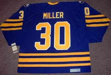 RYAN MILLER Buffalo Sabres 2006 CCM Vintage Throwback NHL Hockey Jersey 