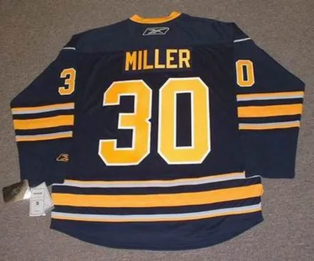 RYAN MILLER Buffalo Sabres 2010 REEBOK Throwback NHL Hockey Jersey 