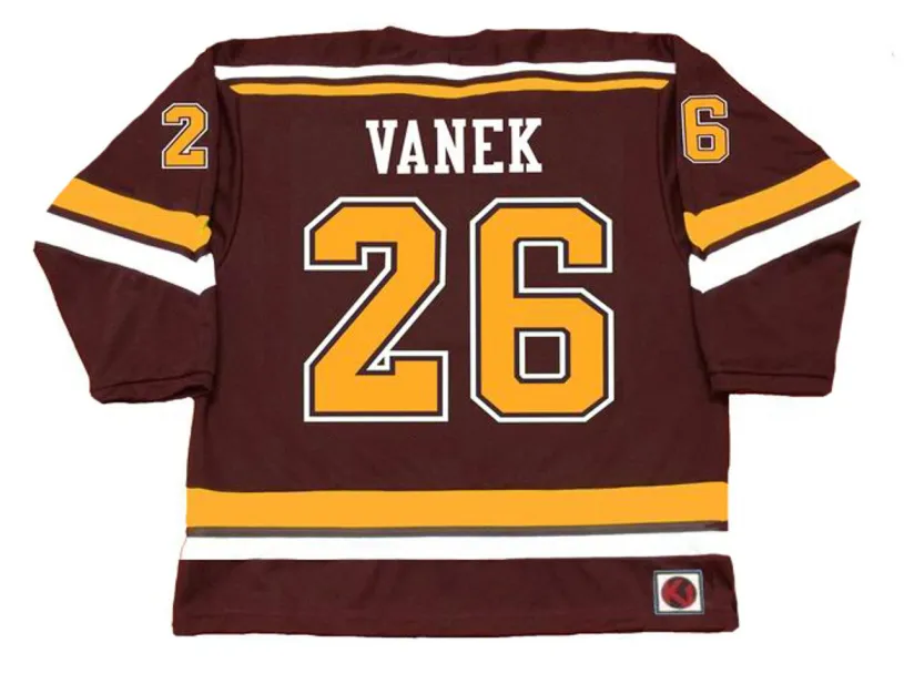 THOMAS VANEK Minnesota Gophers 2003 NCAA Throwback Hockey Jersey 