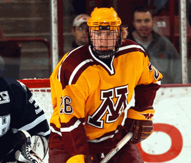 THOMAS VANEK Minnesota Gophers 2003 NCAA Throwback Hockey Jersey 