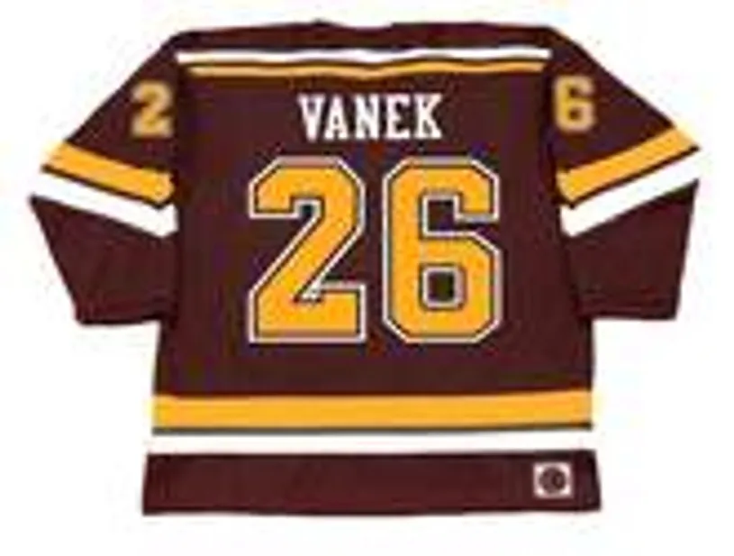 THOMAS VANEK Minnesota Gophers 2003 NCAA Throwback Hockey Jersey 