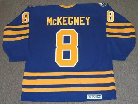 TONY McKEGNEY Buffalo Sabres 1980 CCM Vintage Throwback NHL Hockey Jersey 