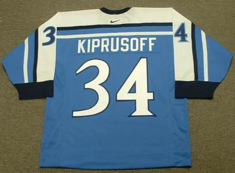 MIIKKA KIPRUSOFF Team Finland Nike Olympic Throwback Hockey Jersey 
