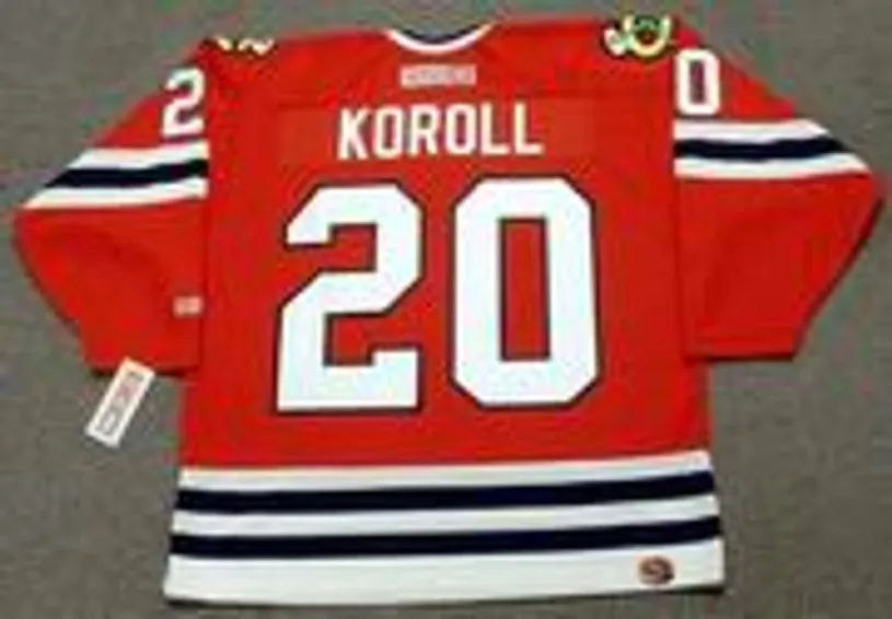 CLIFF KOROLL Chicago Blackhawks 1975 CCM Throwback NHL Hockey Jersey 
