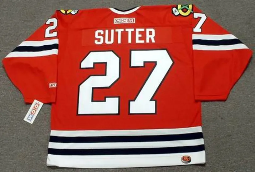 DARRYL SUTTER Chicago Blackhawks 1982 CCM Throwback NHL Hockey Jersey 