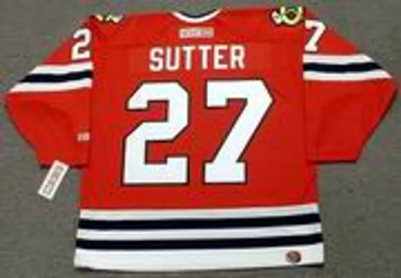 DARRYL SUTTER Chicago Blackhawks 1982 CCM Throwback NHL Hockey Jersey 