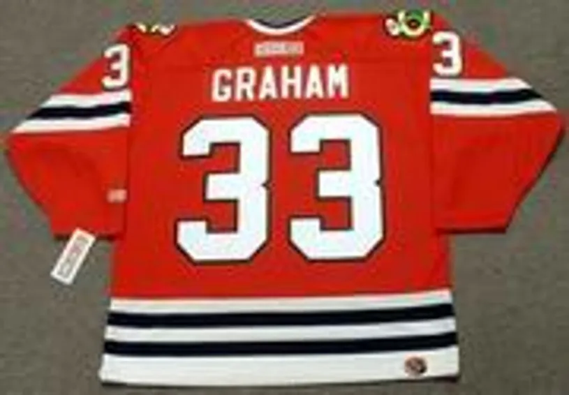 DIRK GRAHAM Chicago Blackhawks 1990 CCM Throwback NHL Hockey Jersey 