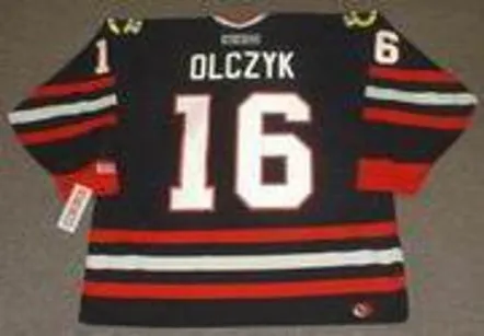ED OLCZYK Chicago Blackhawks 1999 CCM Throwback Alternate NHL Hockey Jersey 