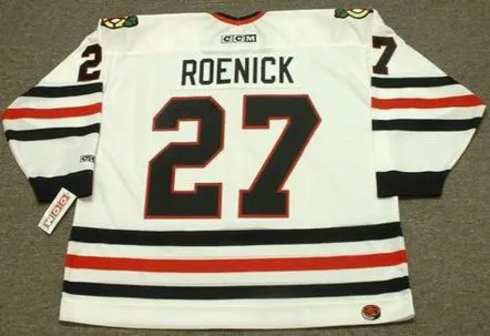 JEREMY ROENICK Chicago Blackhawks 1994 CCM Throwback Home NHL Hockey Jersey 