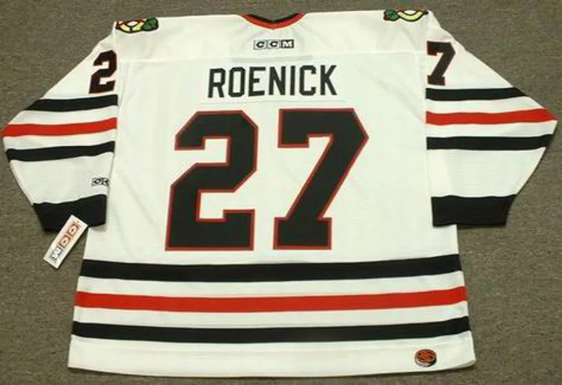 JEREMY ROENICK Chicago Blackhawks 1994 CCM Throwback Home NHL Hockey Jersey 