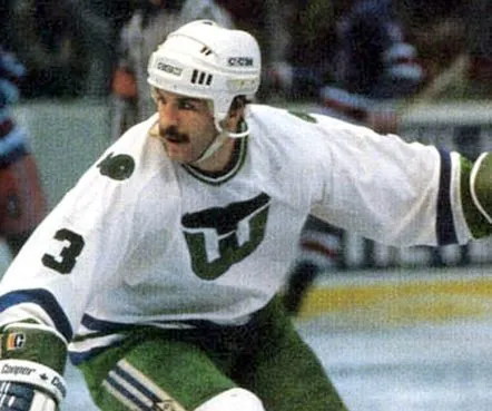 JOEL QUENNEVILLE Hartford Whalers 1984 Home CCM Vintage Throwback NHL Hockey Jersey 