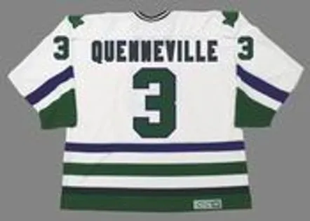 JOEL QUENNEVILLE Hartford Whalers 1984 Home CCM Vintage Throwback NHL Hockey Jersey 