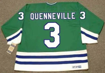 JOEL QUENNEVILLE Hartford Whalers 1986 Away CCM NHL Vintage Throwback Jersey 