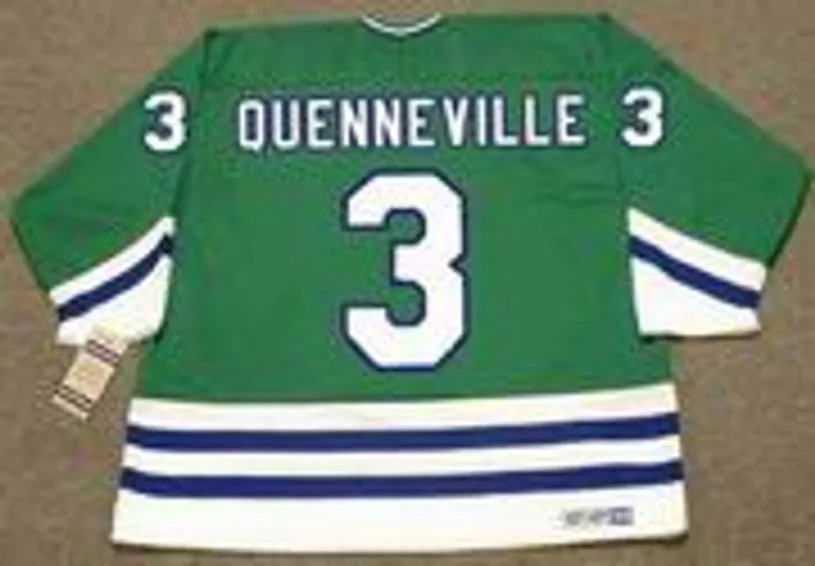 JOEL QUENNEVILLE Hartford Whalers 1986 Away CCM NHL Vintage Throwback Jersey 
