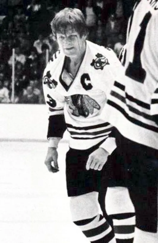 KEITH MAGNUSON Chicago Blackhawks 1977 CCM Throwback Home NHL Hockey Jersey 