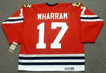 KENNY WHARRAM Chicago Blackhawks 1963 CCM Vintage Throwback NHL Jersey 
