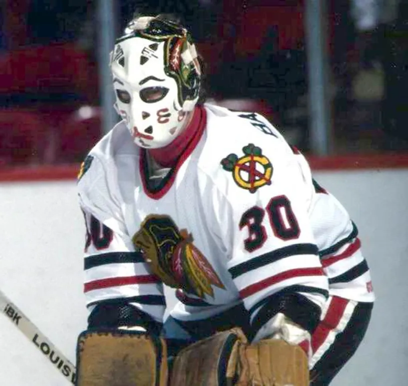 MURRAY BANNERMAN Chicago Blackhawks 1983 CCM Throwback Home NHL Jersey 