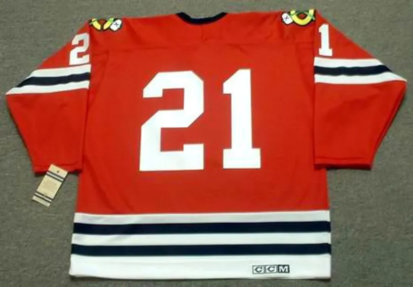 STAN MIKITA Chicago Blackhawks 1963 CCM Vintage Throwback NHL Jersey 